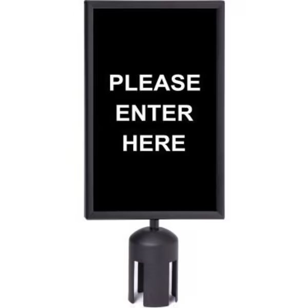 Queue Acrylic Sign, Double Sided, 